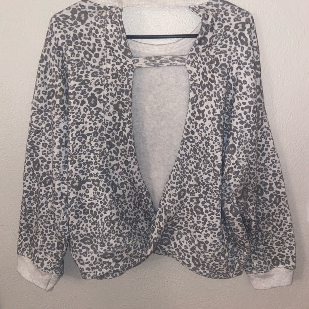 Ocean Drive Open Back Cheetah Top